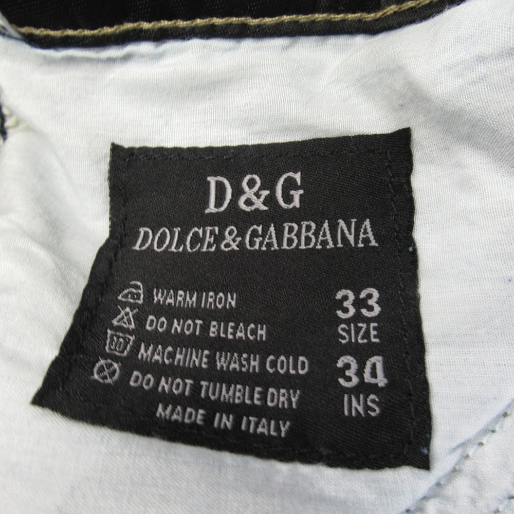 Dolce & Gabbana Jeans Mens 33x32.5 Boot Cut Dark Wash Denim Made in Italy - Picture 6 of 15